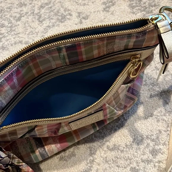 COACH Plaid Fabric print classic shoulder bag - Picture 6 of 8